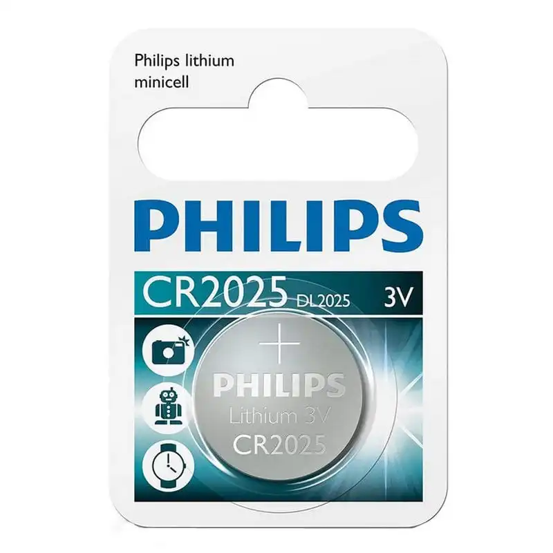 Philips Pila de Botón de Litio CR2025 3V