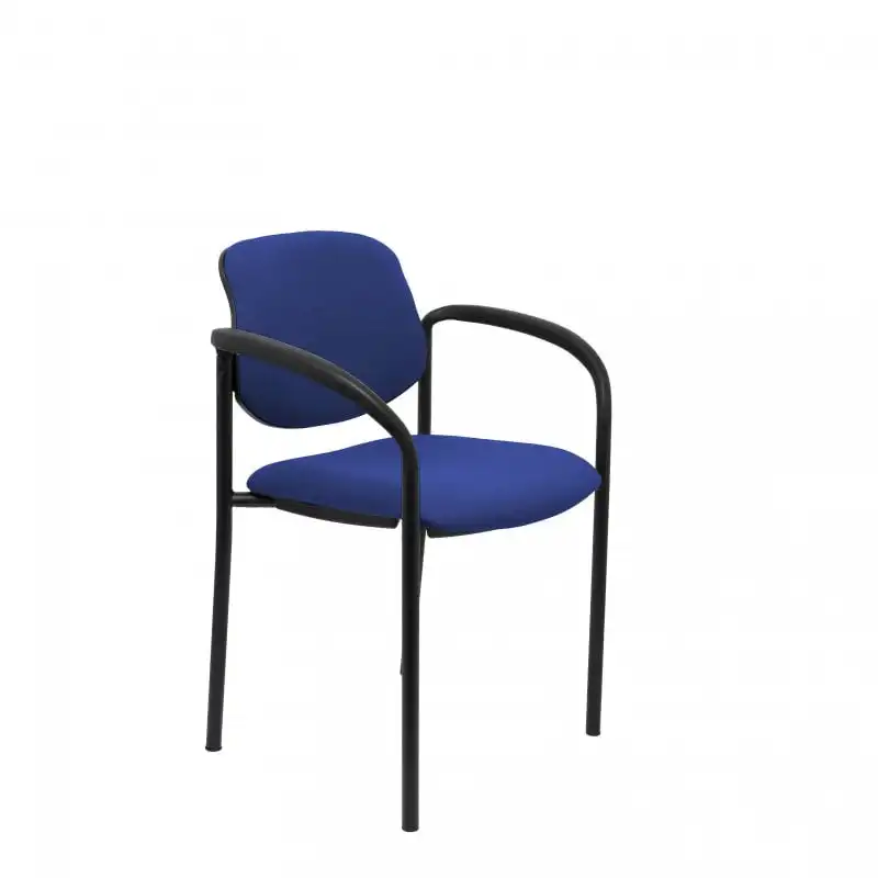 Piqueras y Crespo Villalgordo Silla Fija Bali Azul Chasis con Brazos Negro