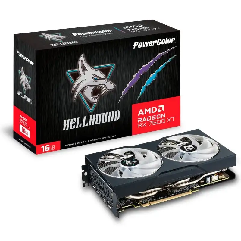 PowerColor HELLHOUND AMD Radeon RX 7600 XT 16GB GDDR6