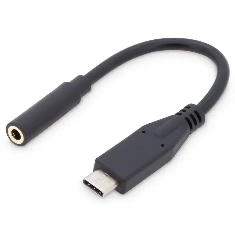 Digitus Adaptador USB-C a Jack 3.5mm 20cm Negro