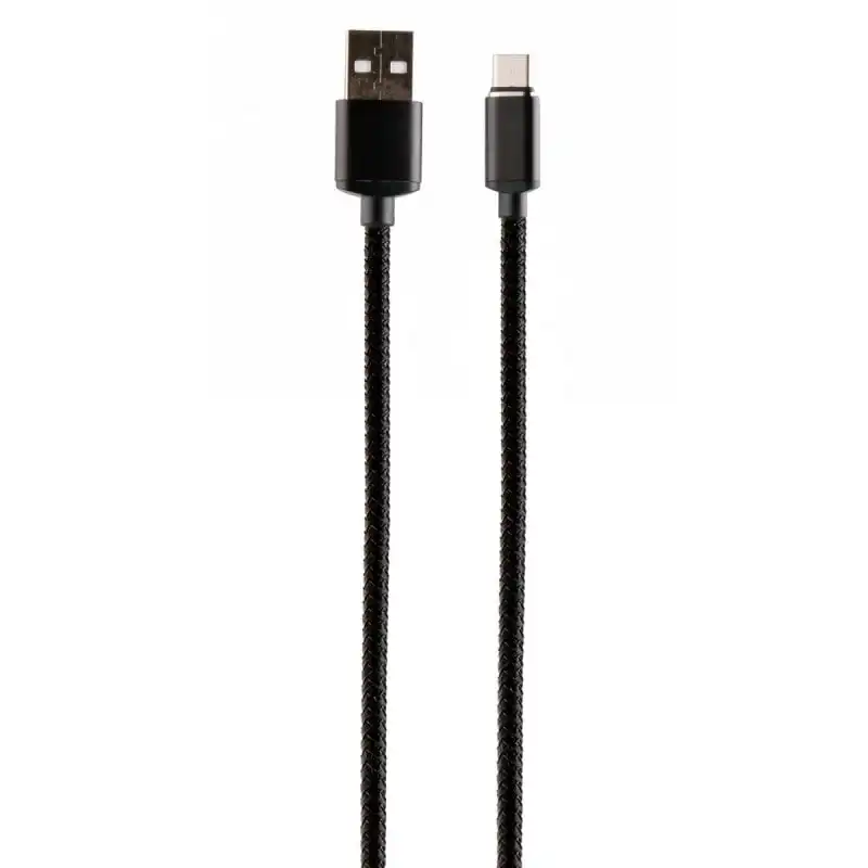 Muvit Cable USB a USB-C 2A Macho/Macho Conector Magnético 1.2m Negro