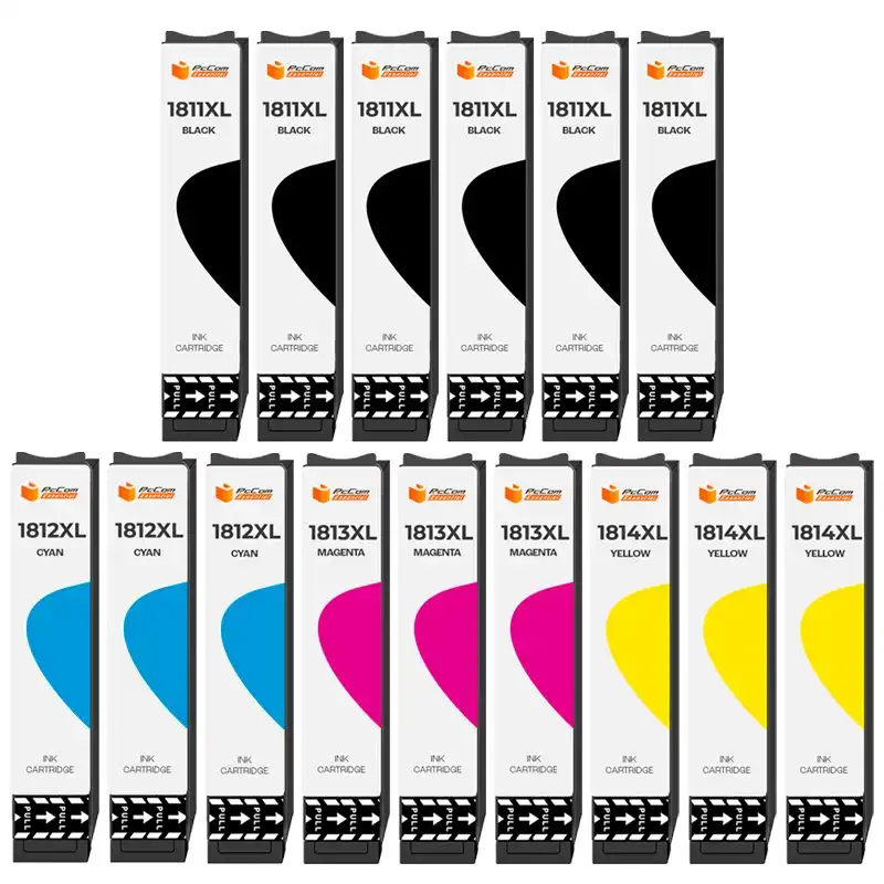 Pccom Essential Cartucho Tinta Compatible Epson T1811/T1812/T1813/T1814/18XL Negro/Cian/Magenta/Amarillo Pack 15