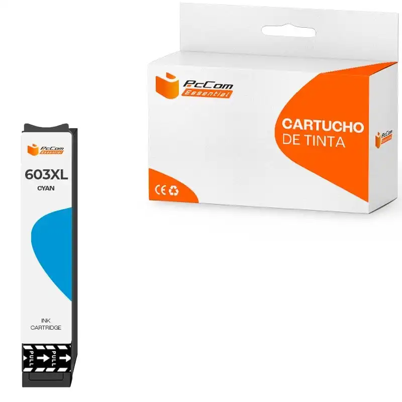 Pccom Essential Epson 603XL Cartucho Tinta Compatible Cian