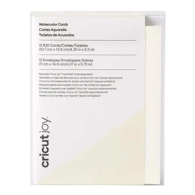 Cricut Joy R20 Tarjetas de Acuarela 12 Unidades