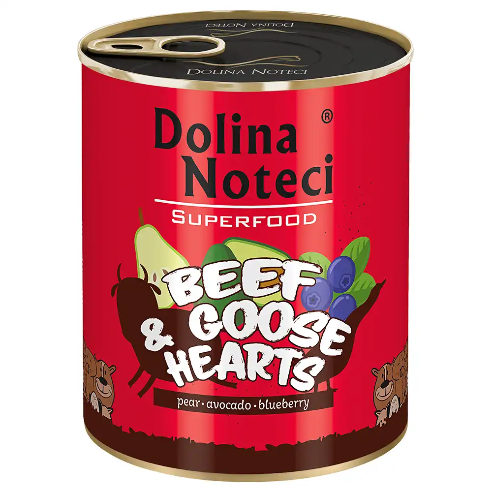 Dolina Noteci Superalimentos 6 x 800 g - Corazones de vacuno y oca