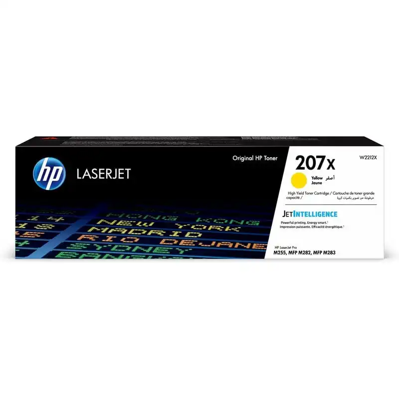 HP 207X LaserJet Tóner Original Alta Capacidad Amarillo