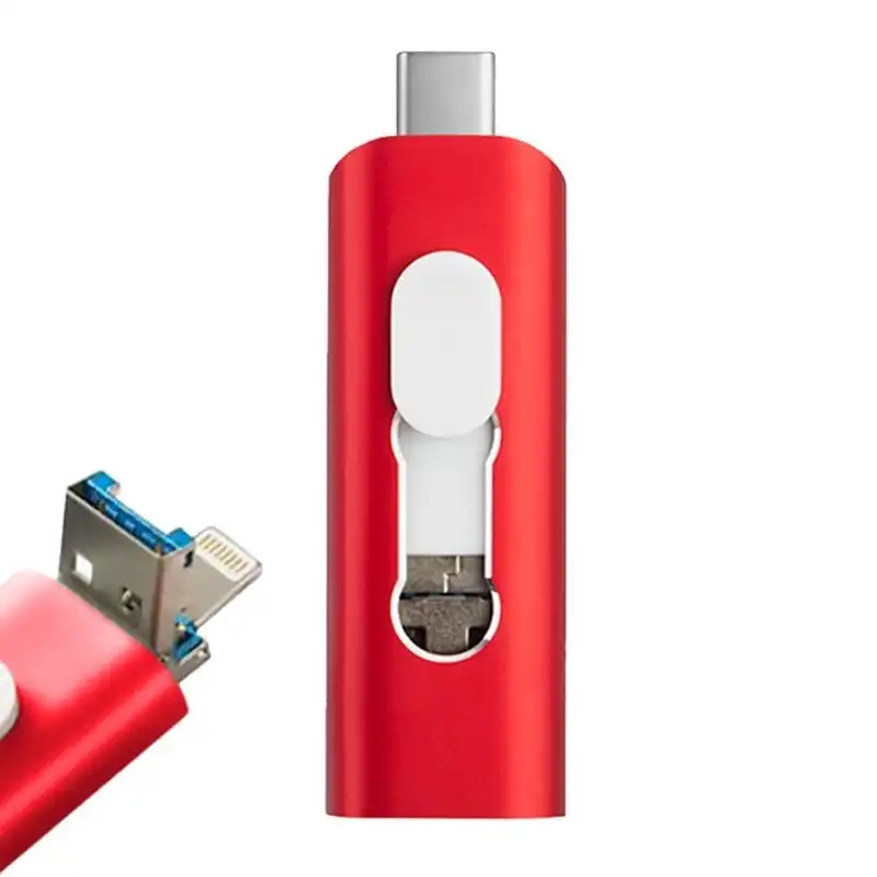 Cool 3 en 1 32GB Lightning / Tipo-C / Micro-USB Rojo