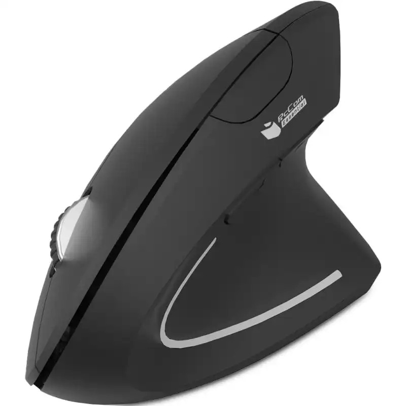 PcCom Essential Ratón Ergonómico E20 1.600 DPI Negro