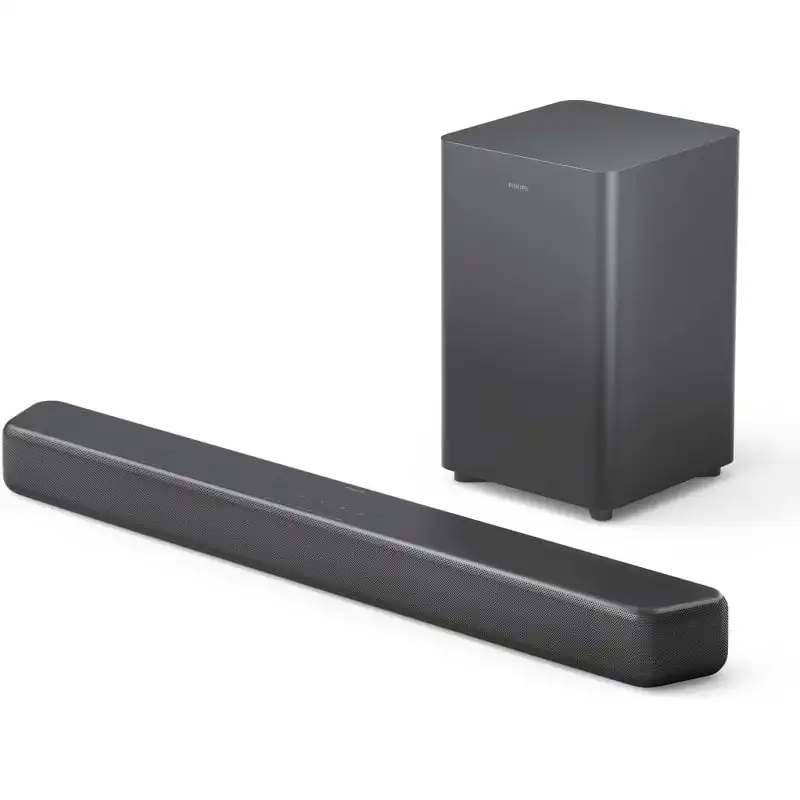Philips TAB5309 Barra de sonido con Subwoofer Inalámbrico Dolby Digital Plus DTS Virtual:X Bluetooth Negro
