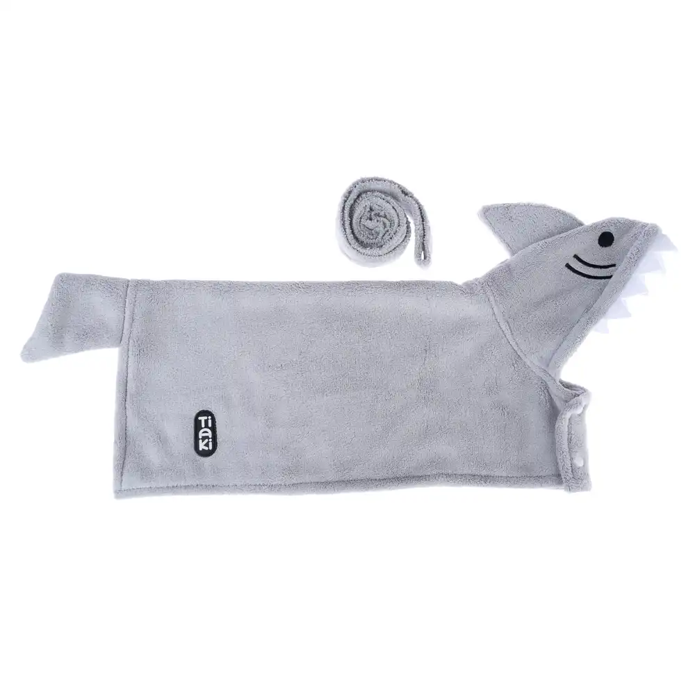 Albornoz para perros TIAKI Tiburón - Longitud de la espalda: aprox. 55 cm