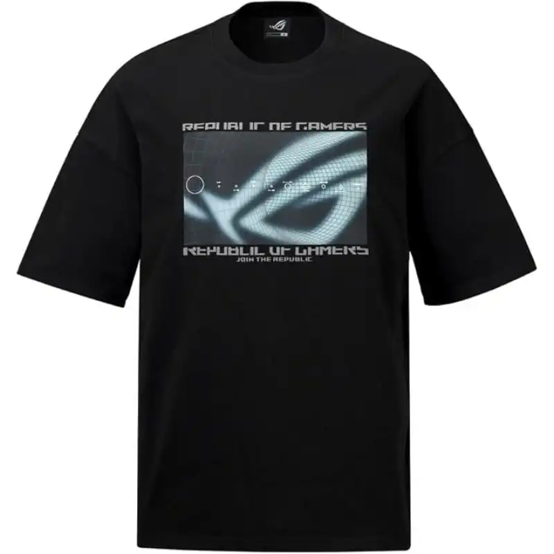 ASUS ROG Cosmic Wave Camiseta Algodón Negra Hombre Talla L