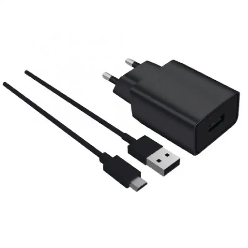 Ksix LC1740CD02 Cargador de Red USB 2A + Cable Micro USB Negro