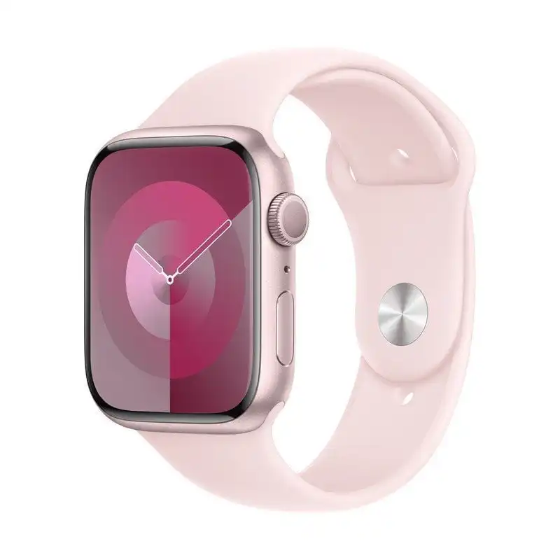 Apple Watch Series 9 GPS + Cellular 45mm Caja de Aluminio Rosa con Correa Deportiva Rosa Claro Sport M/L