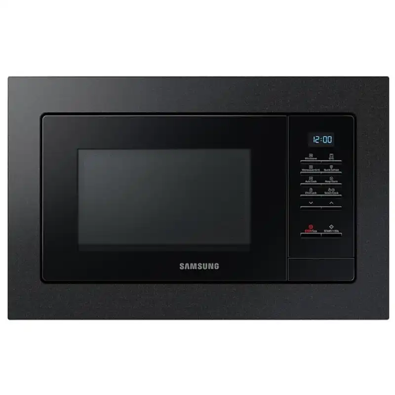 Samsung MG20A7013CB Microondas Integrable con Grill 20L 850W Negro