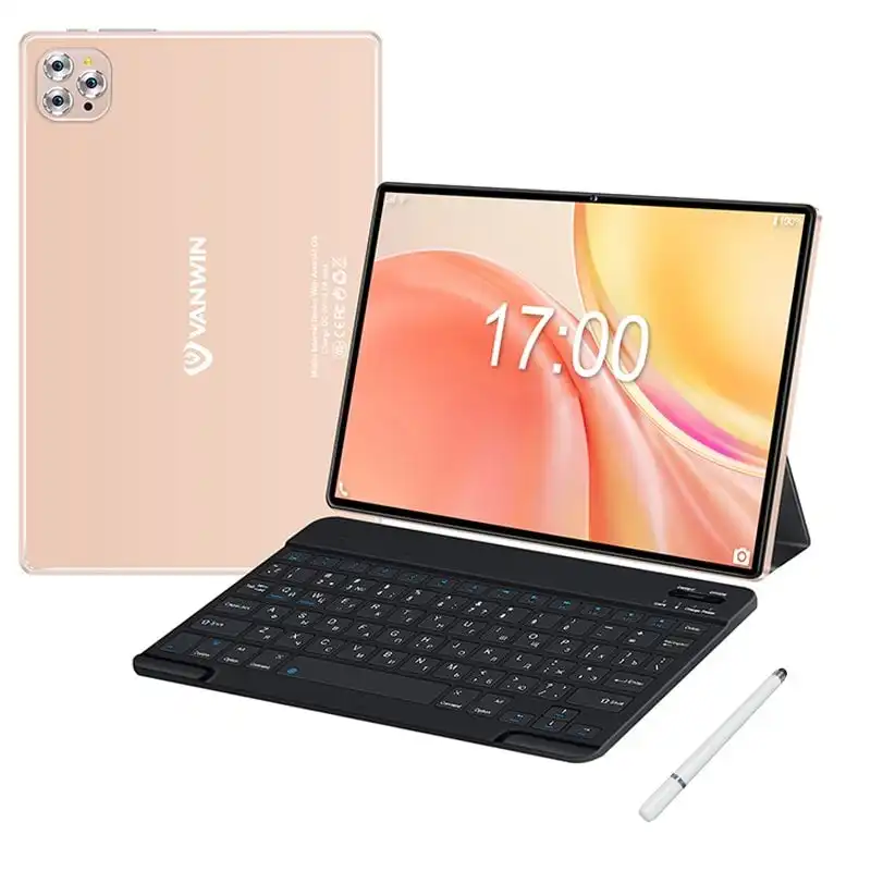 Vanwin V62 10.1" 4/64GB Oro Rosa + Stylus + Funda de Piel + Teclado Bluetooth
