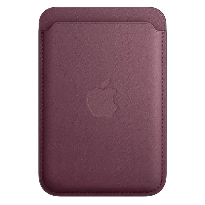 Apple Cartera de Trenzado Fino con MagSafe Rojo Mora para iPhone