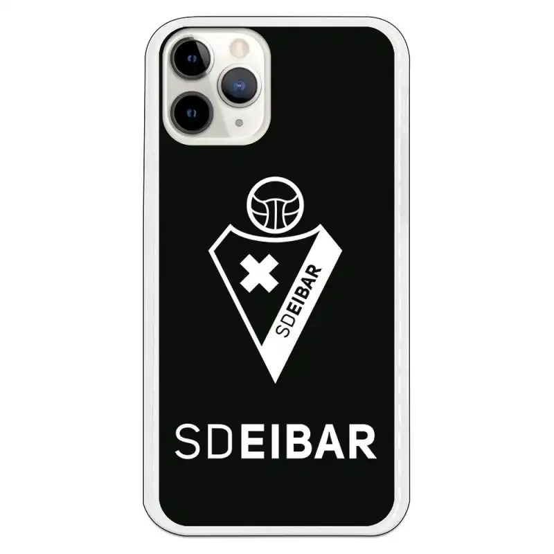 Funda Licencia Oficial SD Eibar Escudo Fondo Negro para iPhone 11 Pro