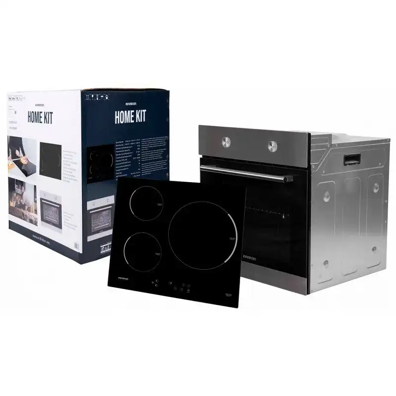 Infiniton HV-ND63 Kit Horno Convencional 70L Inox + Placa de Inducción 3 Zonas 60cm Negra