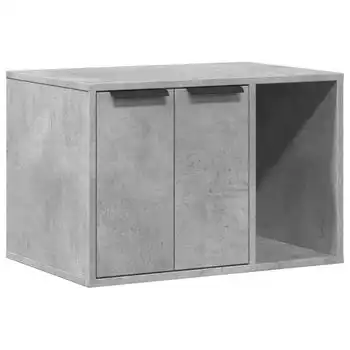 Mueble Arenero Para Gatos Madera Gris Hormigón 60x40x40 Cm Vidaxl