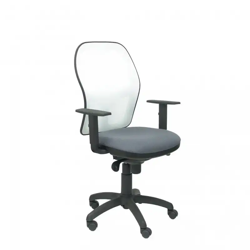 Piqueras y Crespo Jorquera Silla Malla Blanca Asiento Bali Gris Oscuro