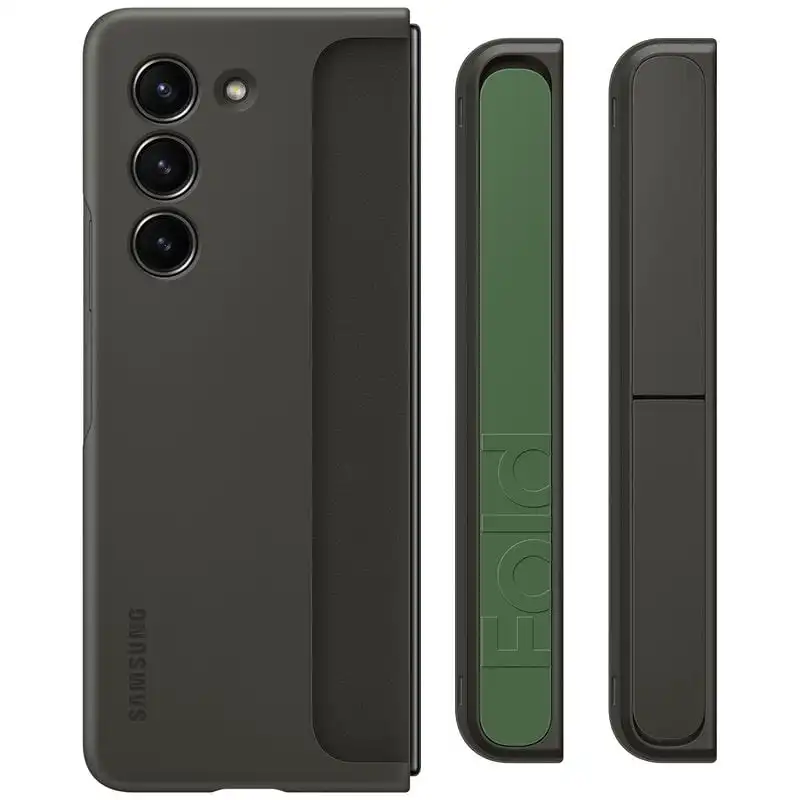 Samsung Funda Grafito con Correa Verde para Galaxy Z Fold5