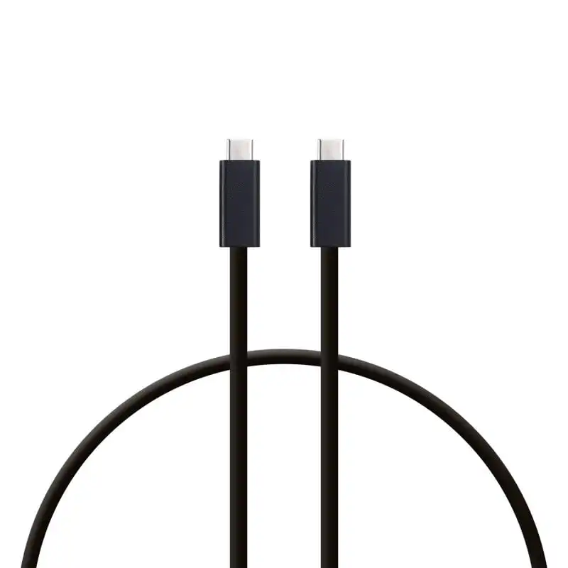 PcCom Essential Cable de Carga Rápida USB-C a USB-C 4 40Gbps Vídeo 8K 1m Negro