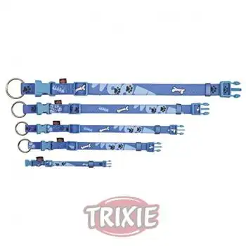 Collar Para Perros De Trixie Modern Art Woof - Azul