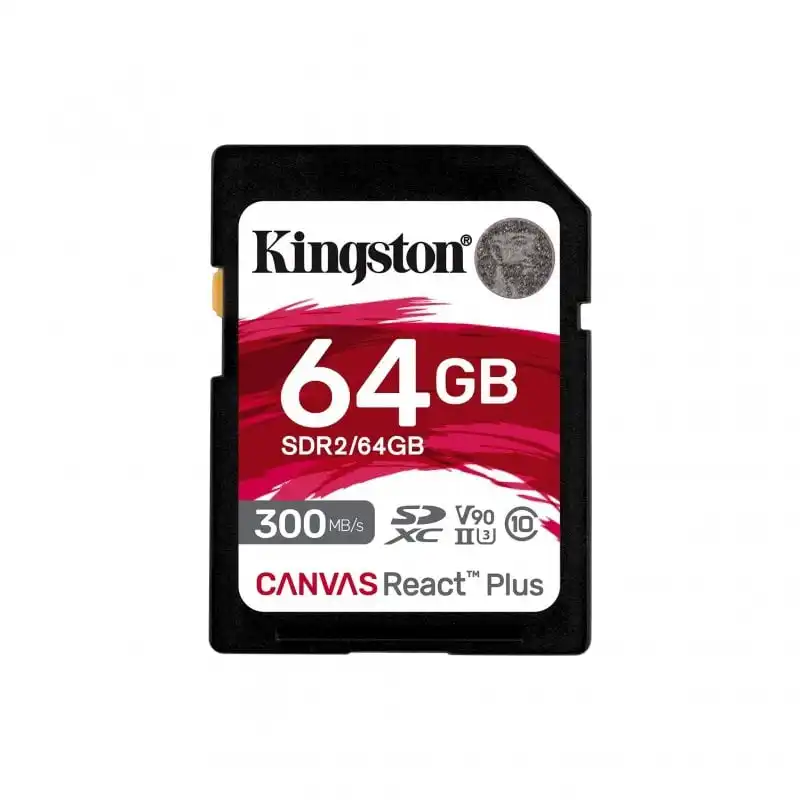 Kingston Canvas React Plus 64GB SD UHS-II Clase 10