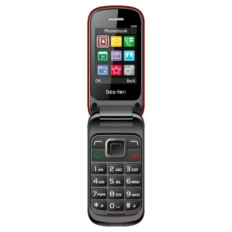 Beafon C245 Teléfono Móvil Básico 2.4" Rojo