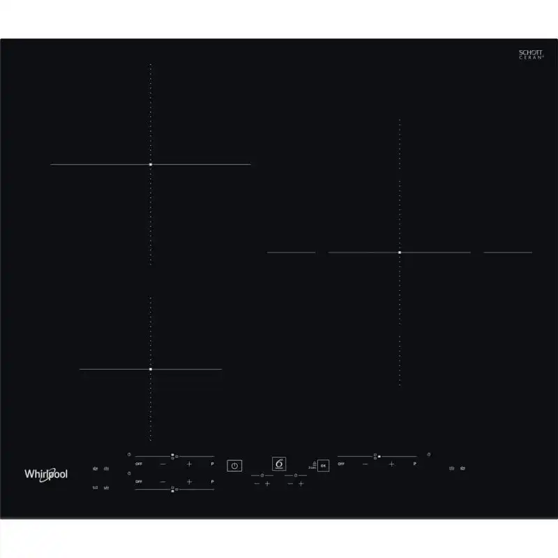 Whirlpool WS B2360 BF Placa de Inducción 3 Zonas 60cm Negro
