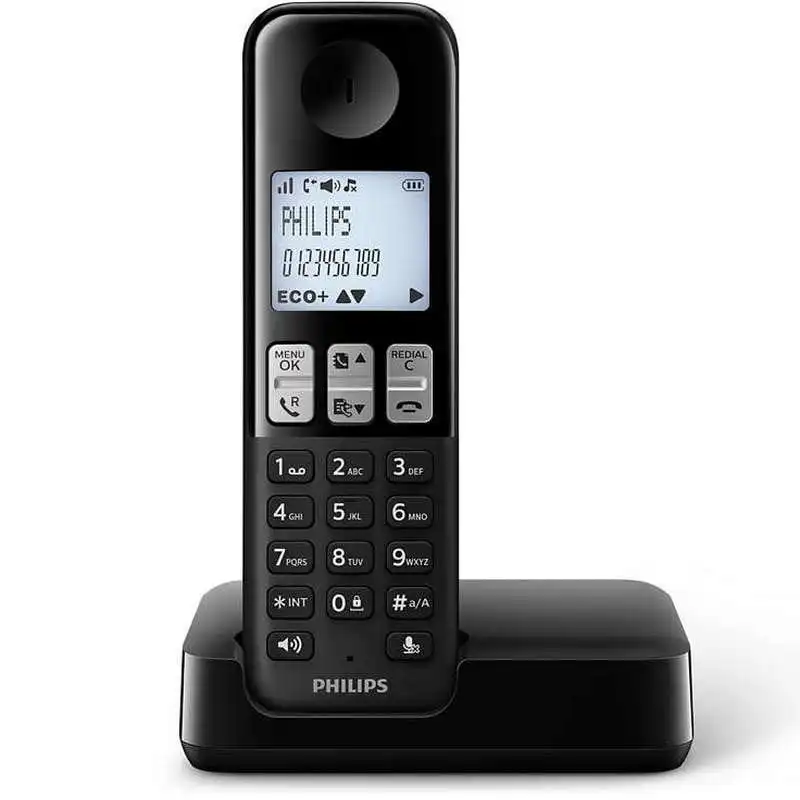 Philips D2501B/34 Teléfono Inalámbrico Negro
