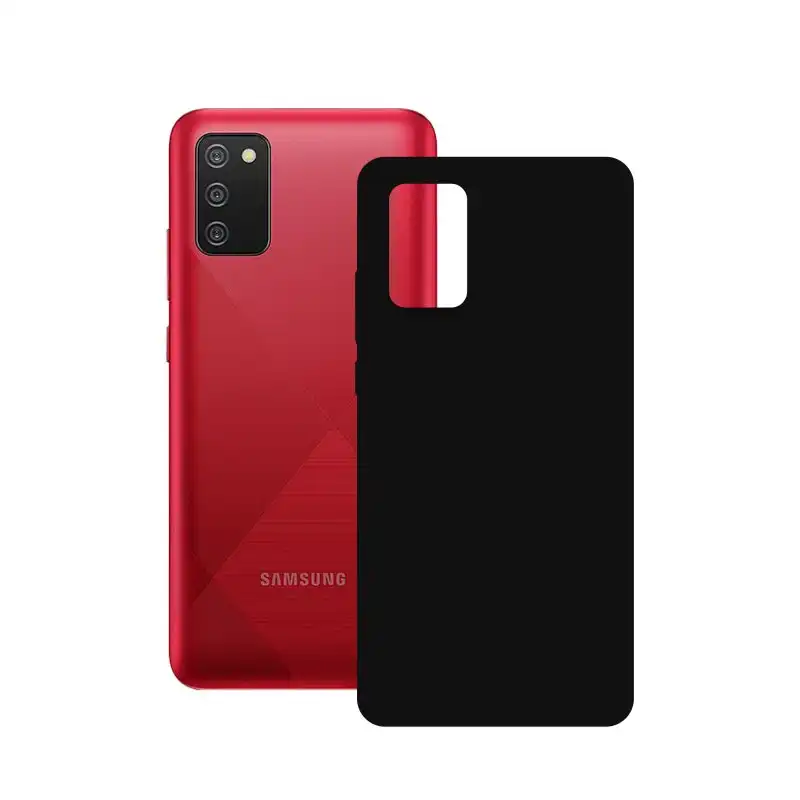 Ksix Funda Silk Negra para Samsung Galaxy A02S