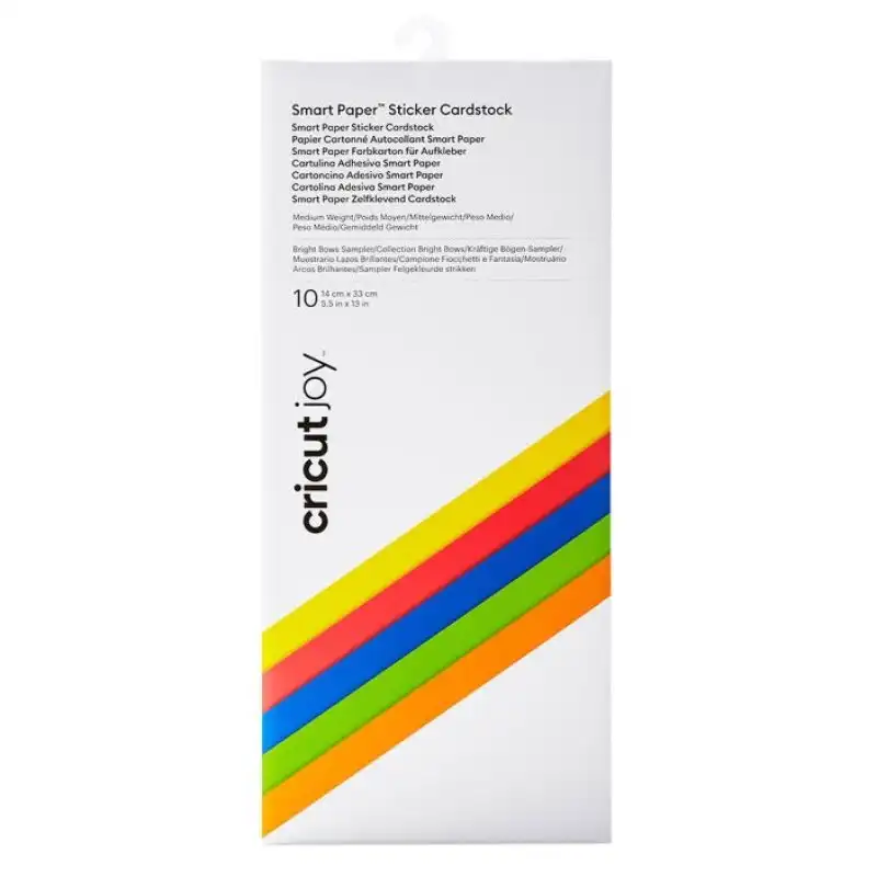 Cricut Cartulina Adhesiva Brightbow 5x13 Smart 10 Unidades