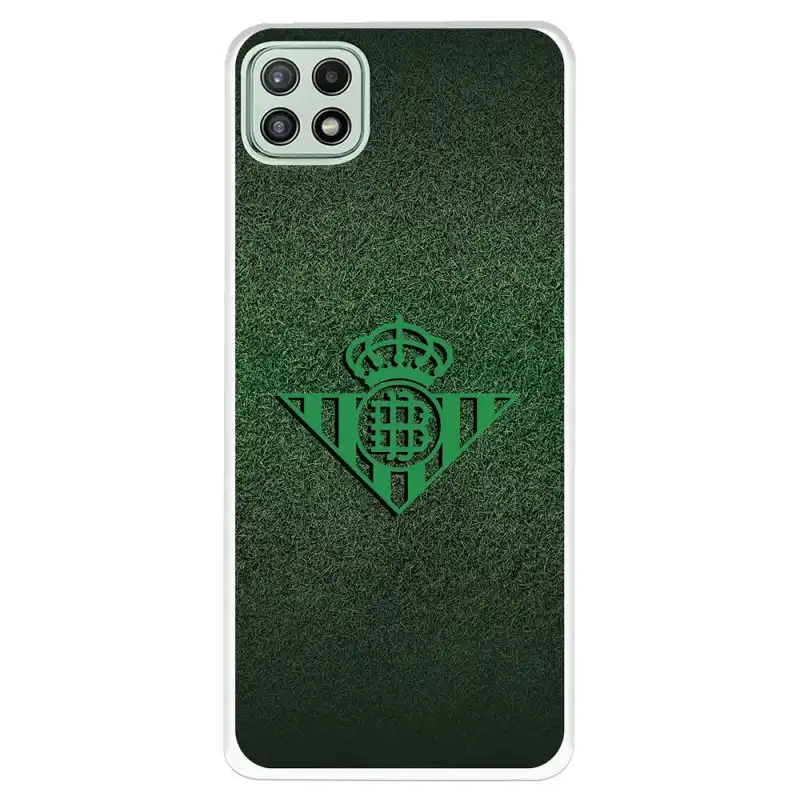 Funda Betis Escudo Verde Fondo trama Licencia Oficial Real Betis Balompié para Samsung Galaxy A22 5G