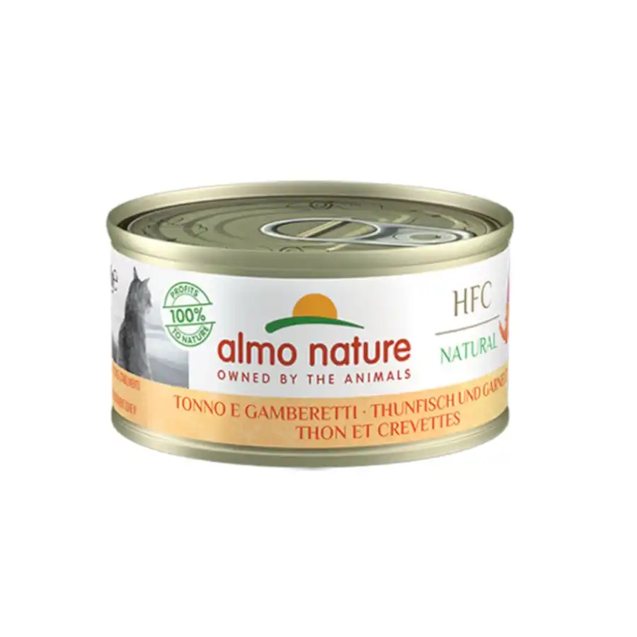 Almo Nature HFC Atún y Gambas lata para gatos