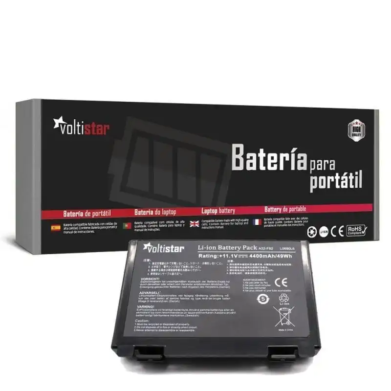 Voltistar Batería para Asus P50/P81/K70/X65/X70/X5D/X5E/X5C/X5J/X8B/X8D/K40IJ/K40IN