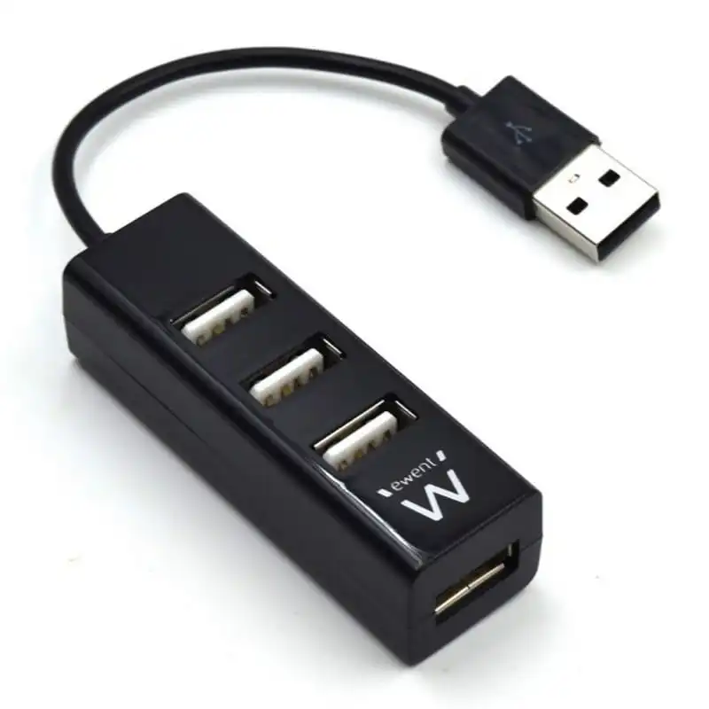 Ewent Mini-Hub 4 Puertos USB 2.0