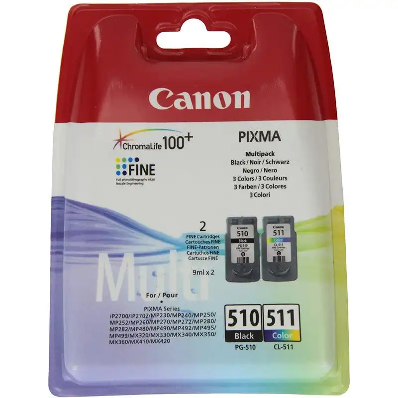 Canon PG-510/CL-511 Pack Cartucho Original Negro/Color