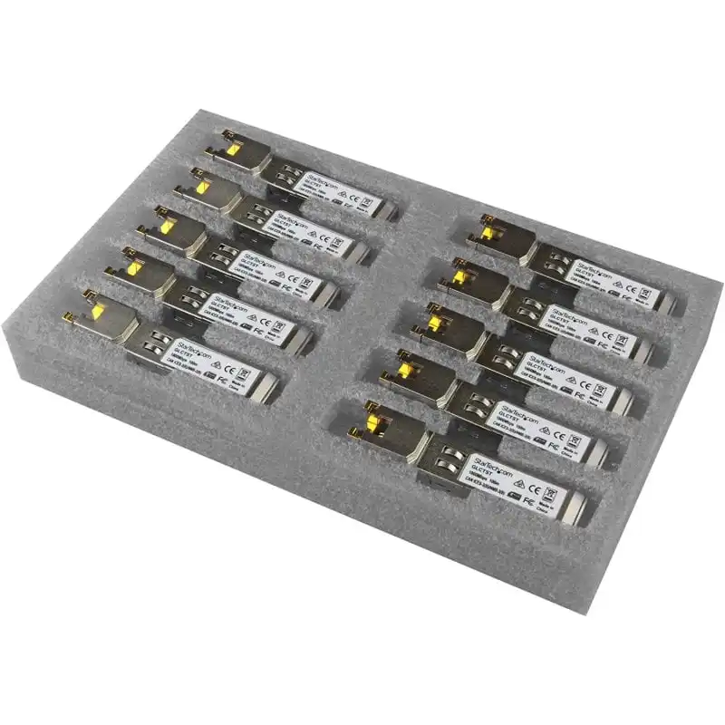 StarTech GLCT10PKST Pack 10 Módulos Transceptores SFP/RJ45 Gigabit