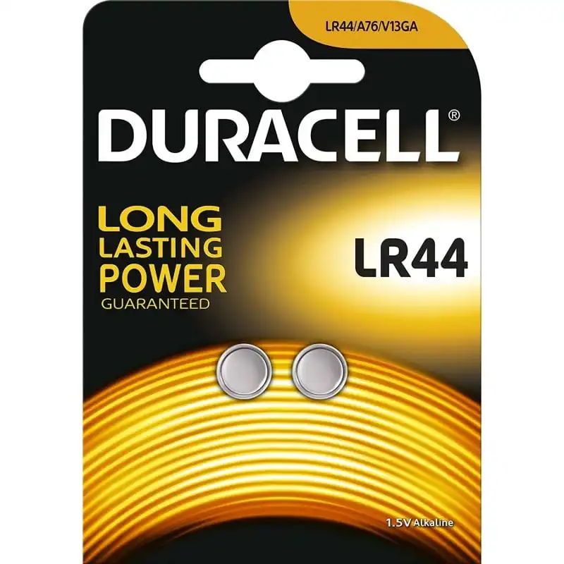 Duracell LR44 2 Pilas de Botón 1.5V