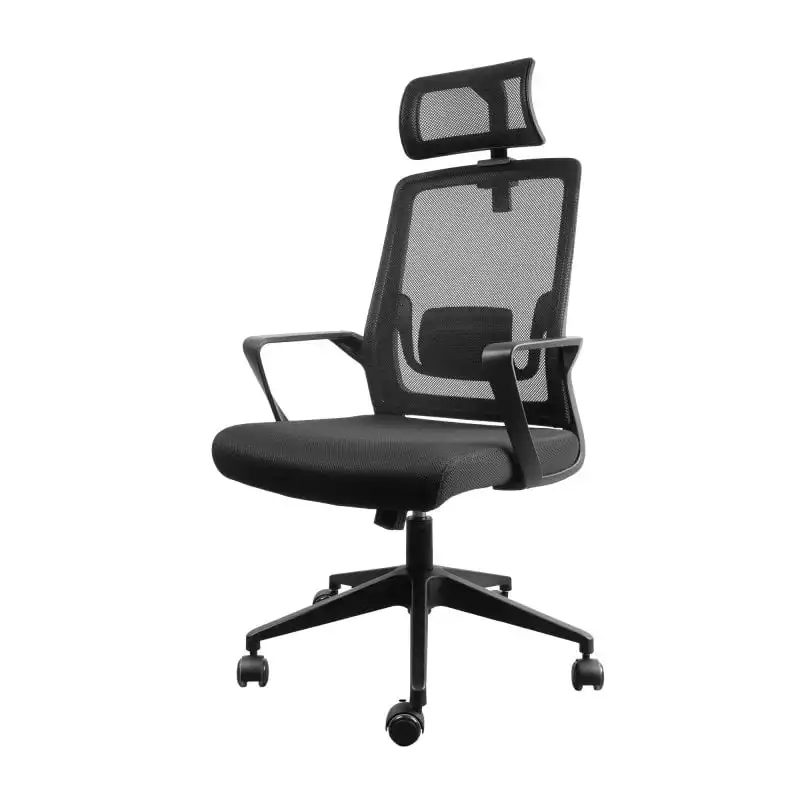 Mars Gaming MGC-ERGOLITE Silla Gaming Ergonómica Malla Transpirable y Soporte Lumbar Acero Negro