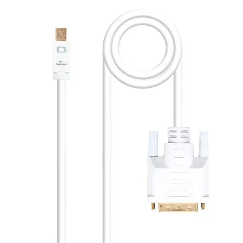 Nanocable Cable Conversor Mini DisplayPort a DVI Blanco 3m