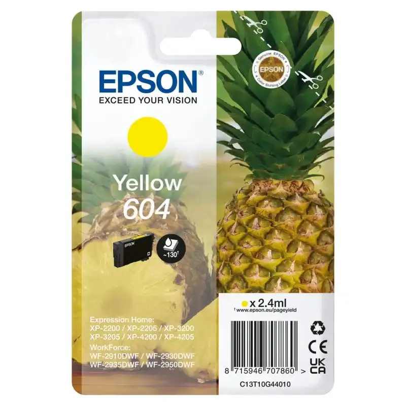 Cartucho de Tinta Original Epson 604 XL Amarillo