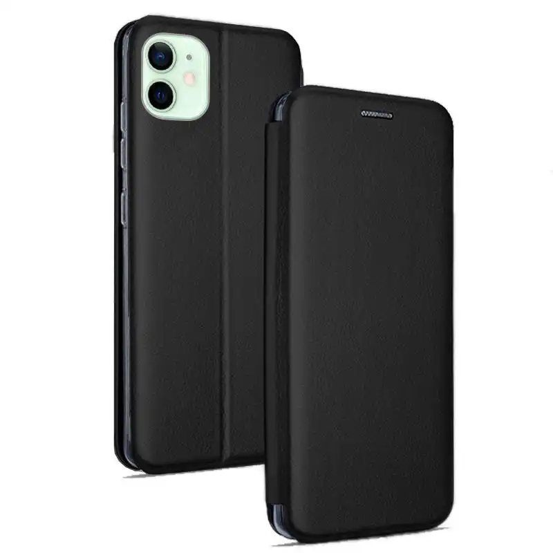 Cool Funda Flip Cover Elegance Negra para iPhone 12/12 Pro