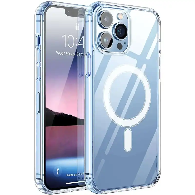 Max Power Digital Funda Transparente Magnética Compatible MagSafe para Apple iPhone 11 Pro