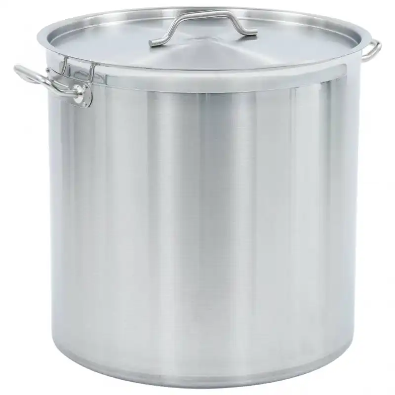 VidaXL Olla con Tapa 98L 50x50cm Acero Inoxidable