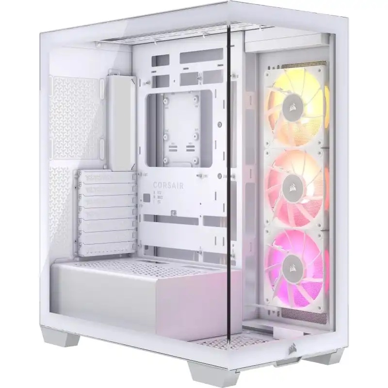 Corsair iCUE LINK 3500X RGB Semi Torre Cristal Templado USB-C Blanca