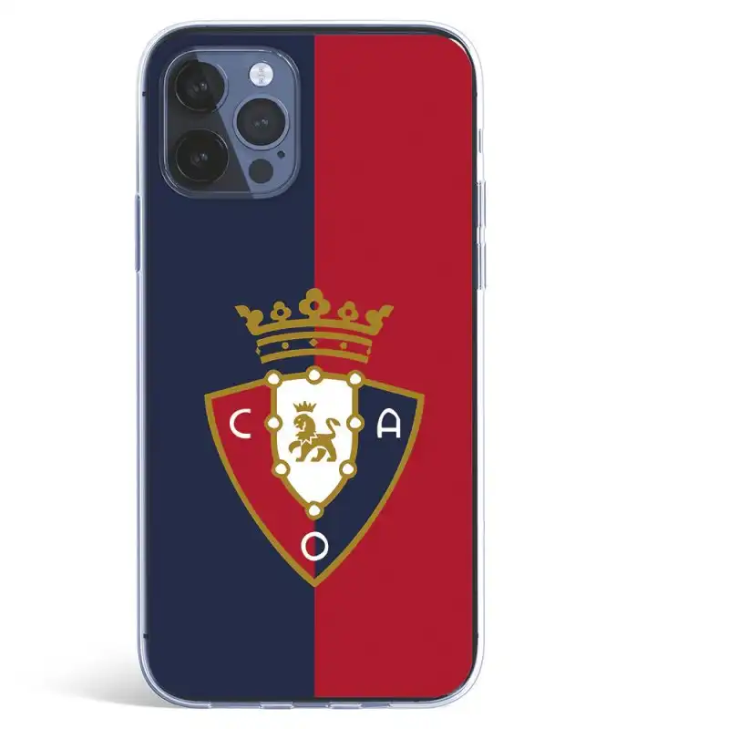 Funda Licencia Oficial CA Osasuna Escudo Fondo Bicolor para iPhone 12 Pro