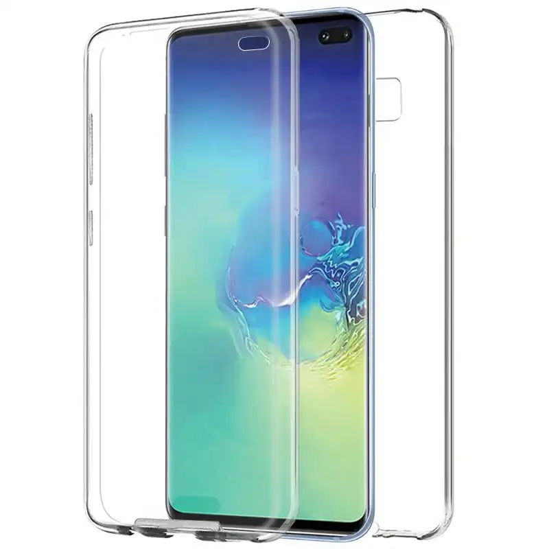 Funda Silicona 3D Transparente Trasera y Delantera para Samsung Galaxy S10 Plus