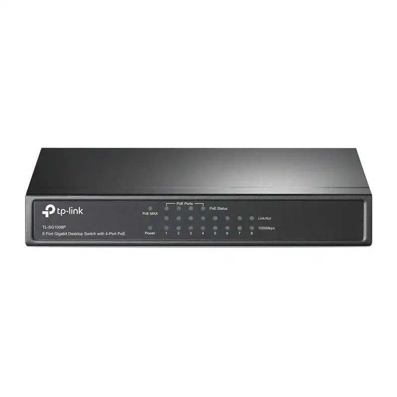 TP-Link TL-SG1008P Switch de Escritorio 8 Puertos Gigabit con 4 Puertos PoE